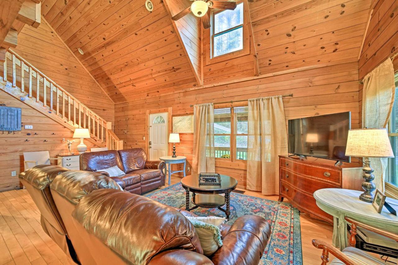 Creekside Bryson City Cabin With Private Hot Tub Villa Dış mekan fotoğraf