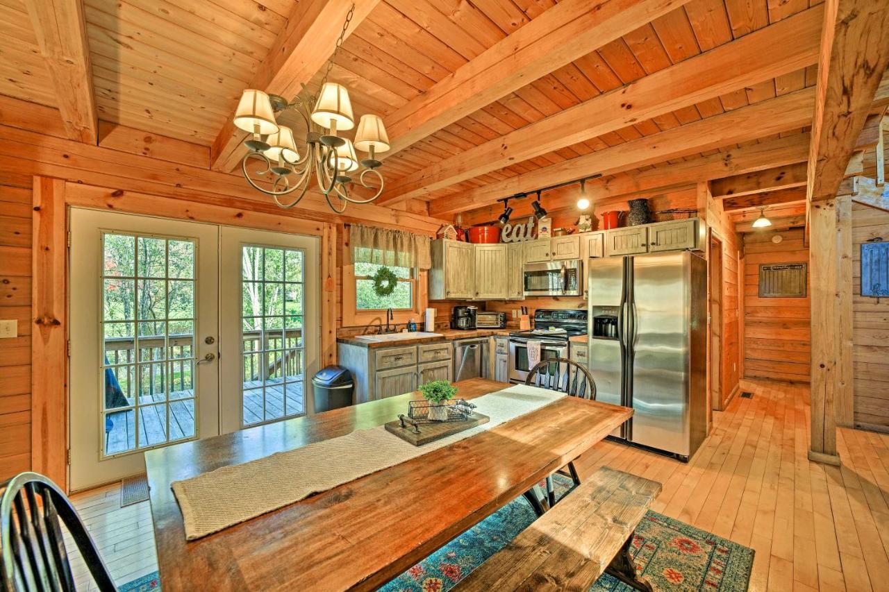 Creekside Bryson City Cabin With Private Hot Tub Villa Dış mekan fotoğraf