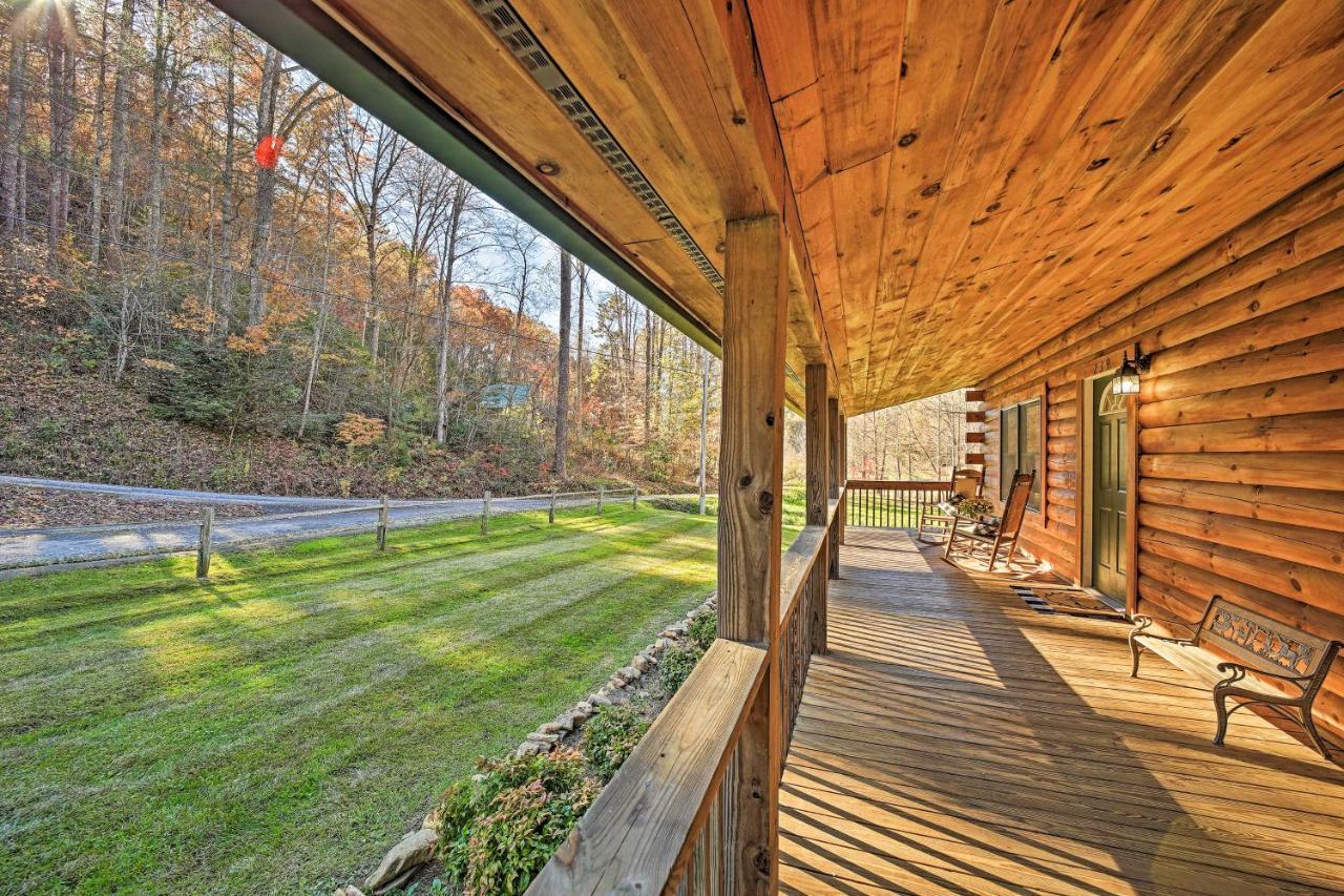 Creekside Bryson City Cabin With Private Hot Tub Villa Dış mekan fotoğraf