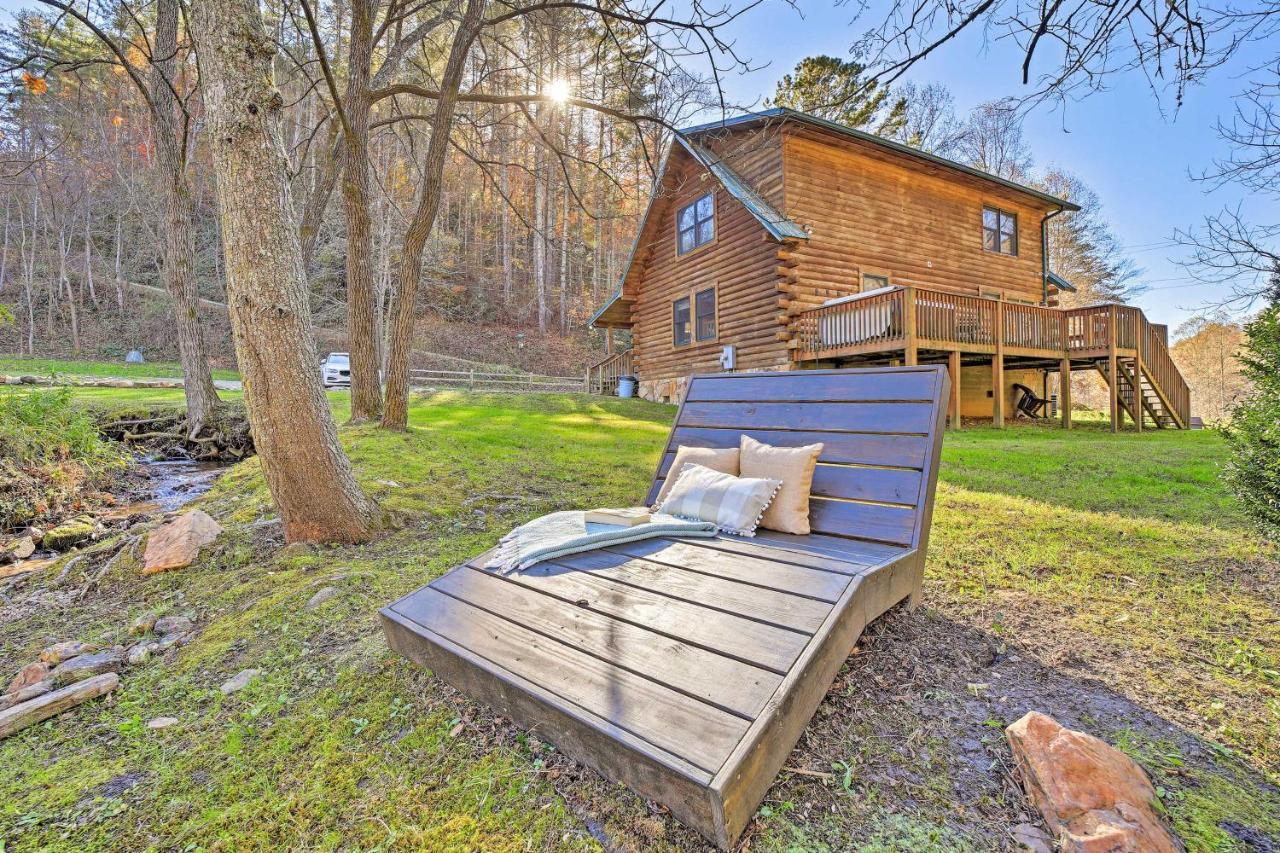 Creekside Bryson City Cabin With Private Hot Tub Villa Dış mekan fotoğraf