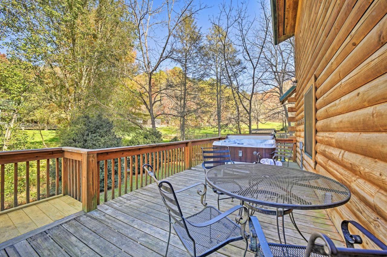 Creekside Bryson City Cabin With Private Hot Tub Villa Dış mekan fotoğraf